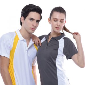 Contrast Bi-Cross Polo T-Shirt