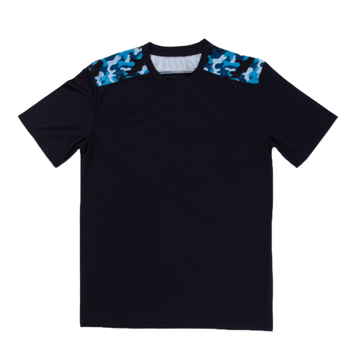 Quick Dry Camouflage Pattern Round Neck T-shirt