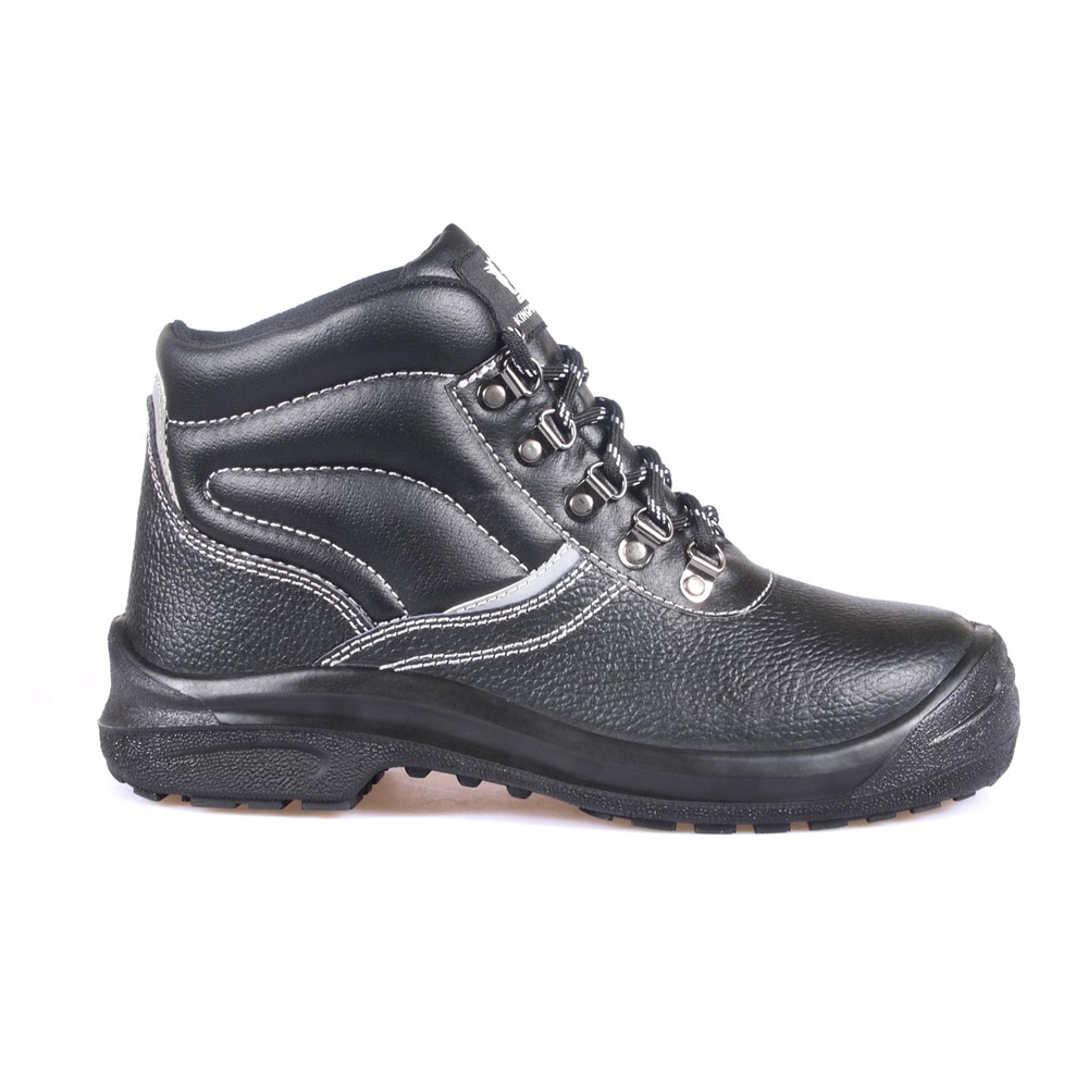 Mid Cut Buffalo Leather D-ring Lace Up Safety Boots
