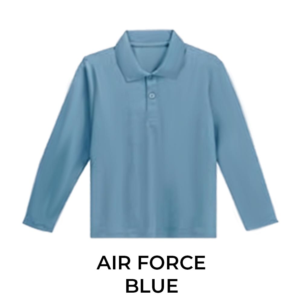 KIDS LONG SLEEVE POLO SHIRT