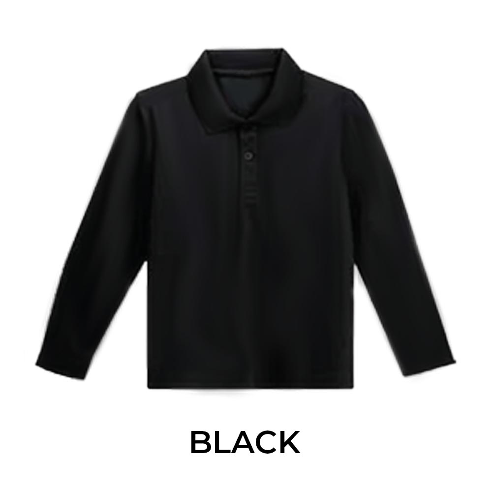 KIDS LONG SLEEVE POLO SHIRT