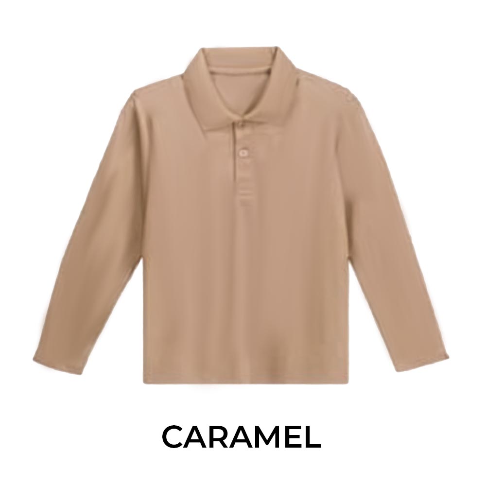KIDS LONG SLEEVE POLO SHIRT