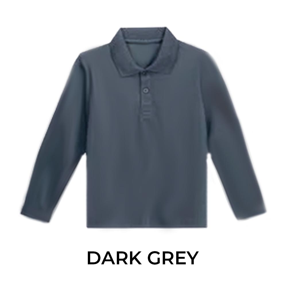 KIDS LONG SLEEVE POLO SHIRT