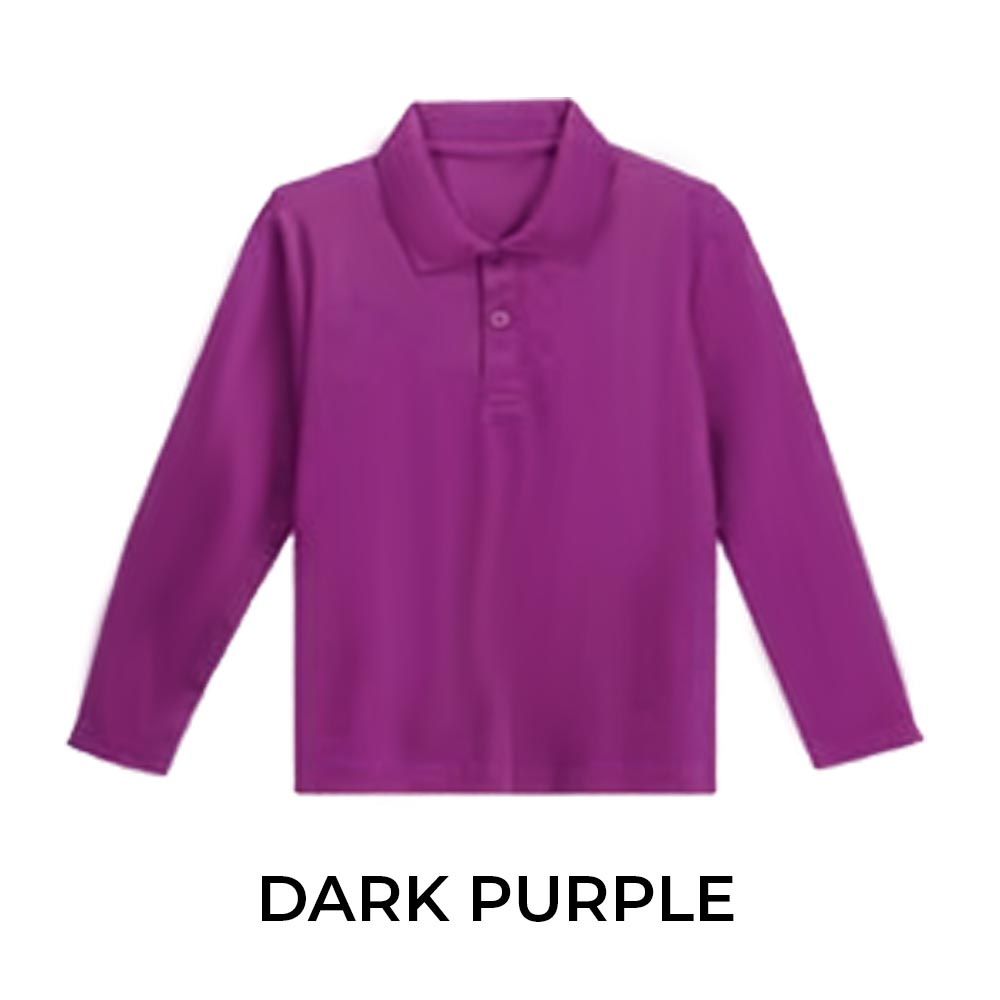 KIDS LONG SLEEVE POLO SHIRT