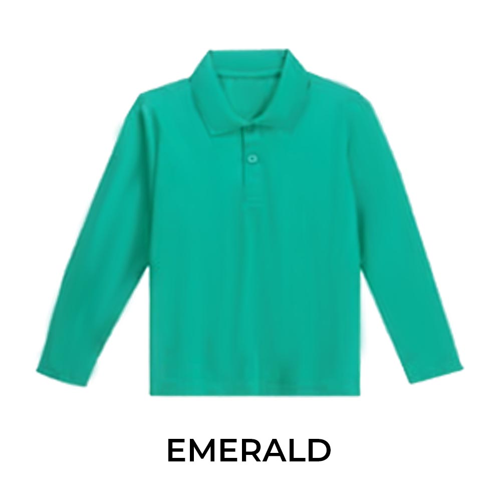 KIDS LONG SLEEVE POLO SHIRT