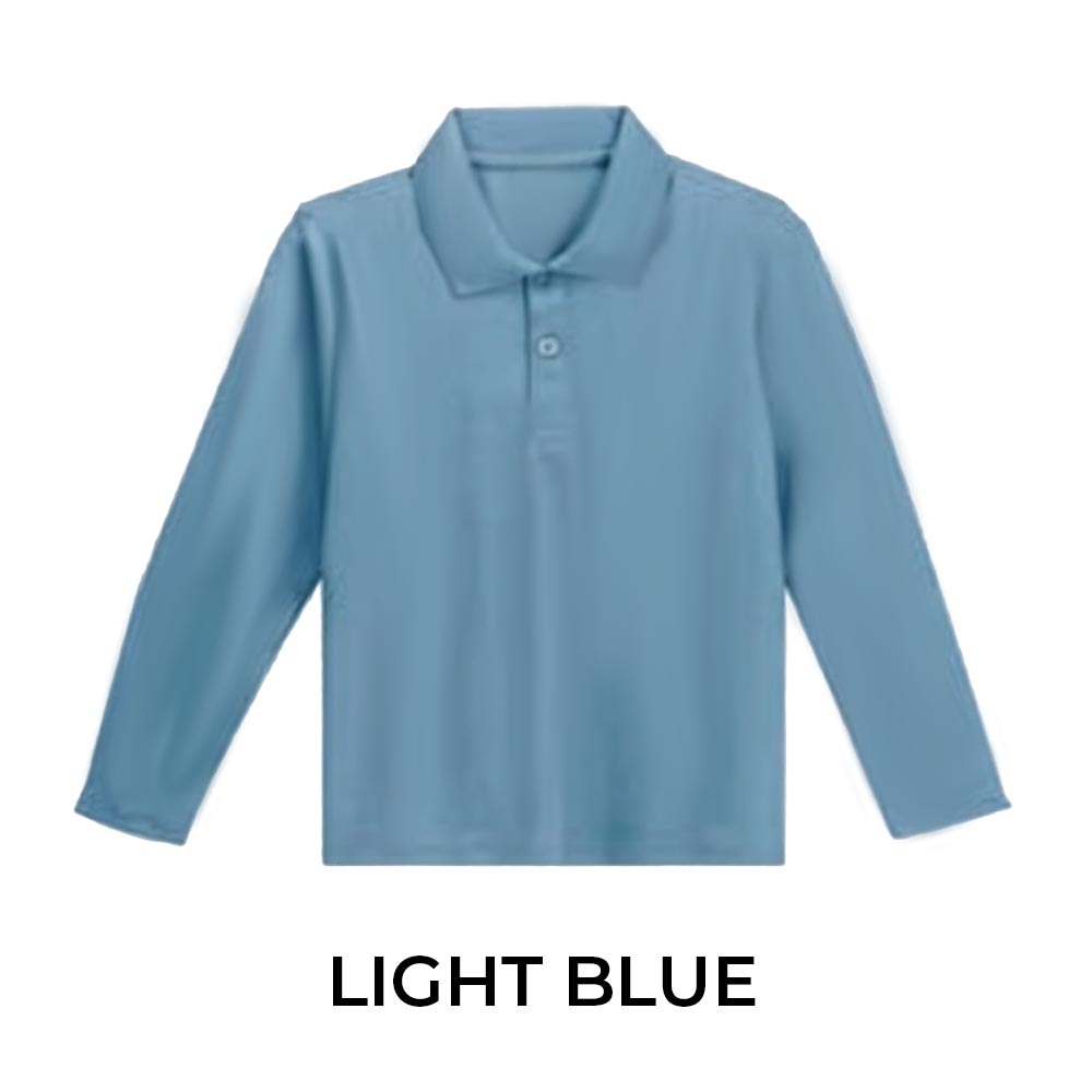 KIDS LONG SLEEVE POLO SHIRT