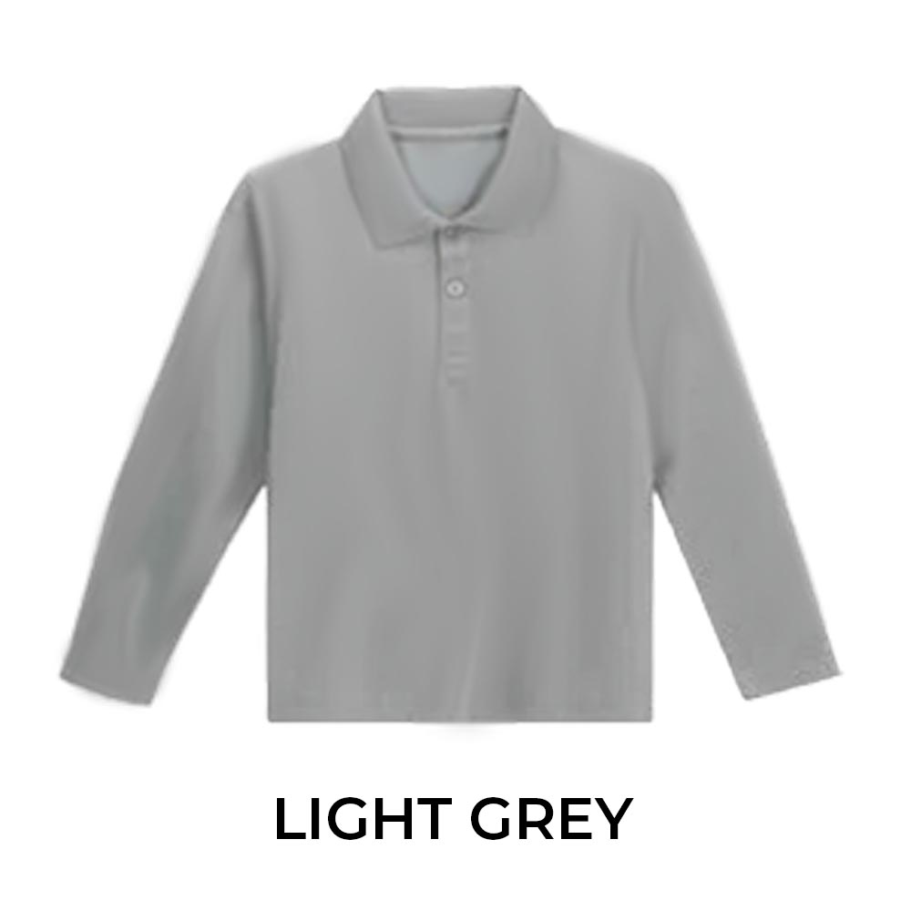 KIDS LONG SLEEVE POLO SHIRT