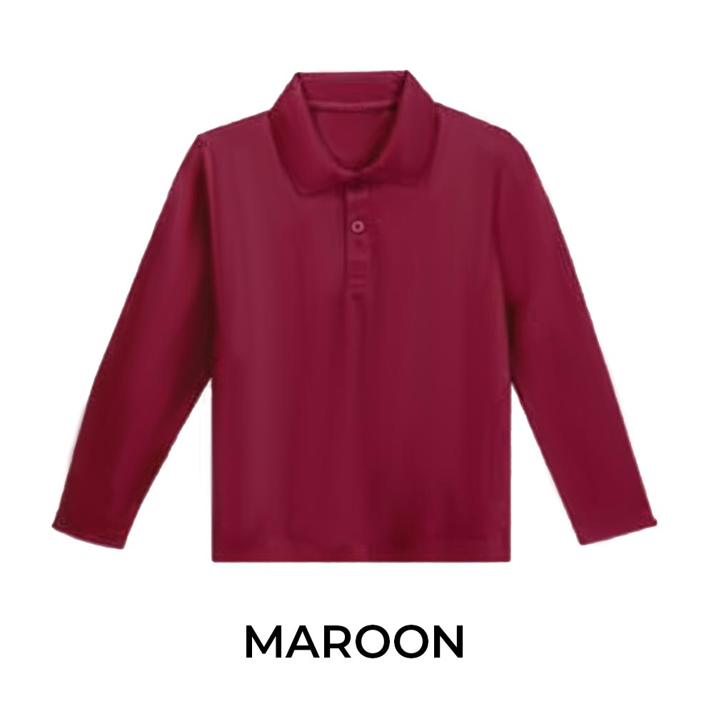 KIDS LONG SLEEVE POLO SHIRT