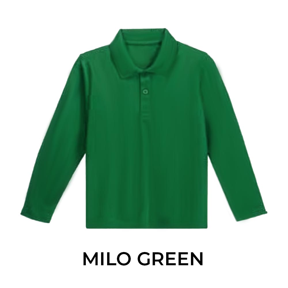 KIDS LONG SLEEVE POLO SHIRT