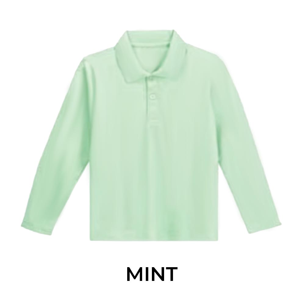 KIDS LONG SLEEVE POLO SHIRT