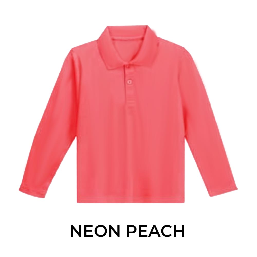 KIDS LONG SLEEVE POLO SHIRT
