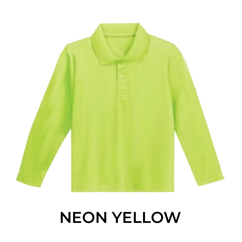 KIDS LONG SLEEVE POLO SHIRT