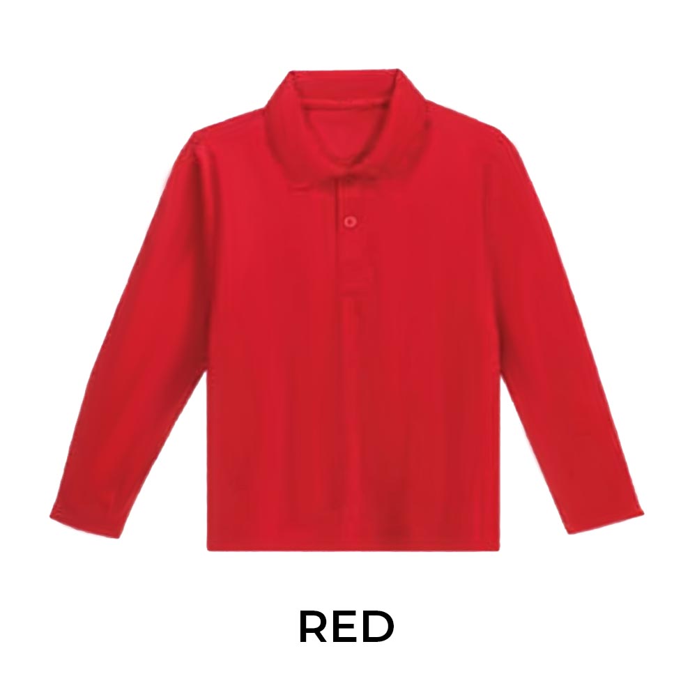 KIDS LONG SLEEVE POLO SHIRT