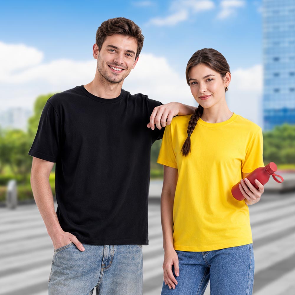 UNISEX CVC ROUND NECK T-SHIRT