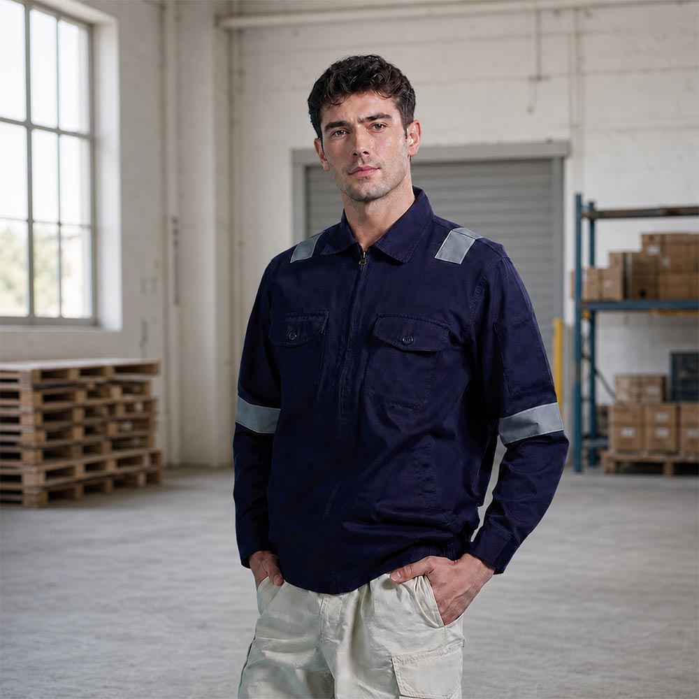 FULL ZIP REFLECTIVE WORK JACKET