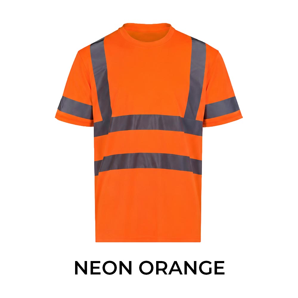 SAFETY REFLECTIVE ROUND NECK T-SHIRT