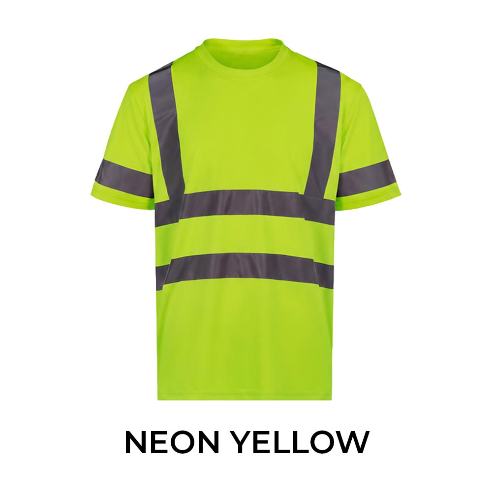 SAFETY REFLECTIVE ROUND NECK T-SHIRT