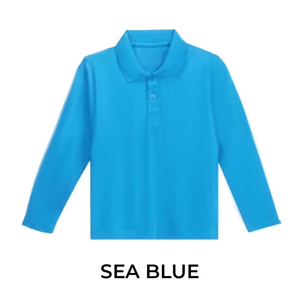 KIDS LONG SLEEVE POLO SHIRT