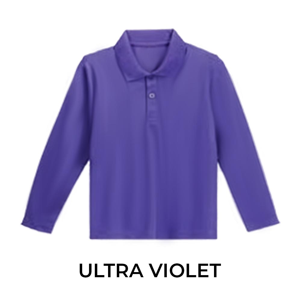 KIDS LONG SLEEVE POLO SHIRT