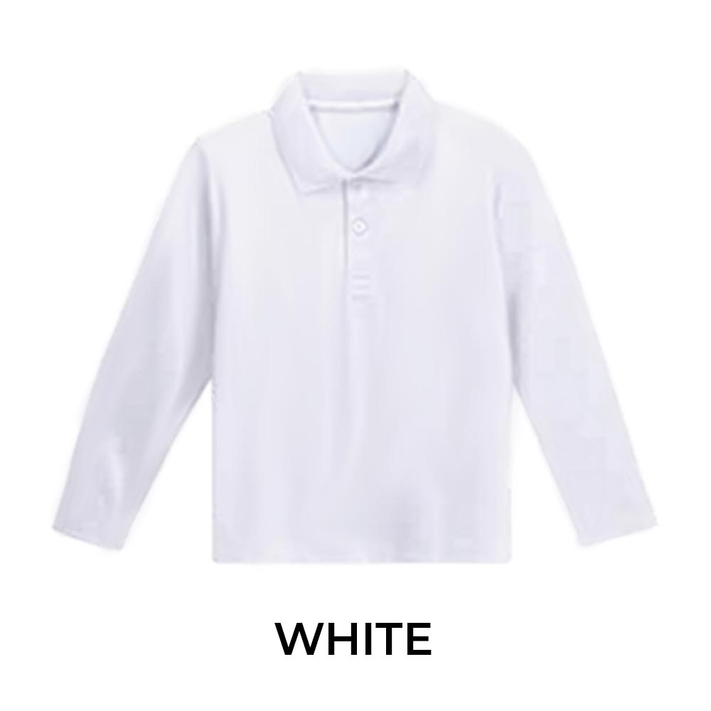 KIDS LONG SLEEVE POLO SHIRT